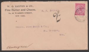 Bermuda 1898 Consignees Letter From New York To St. Georges Inscribed Per S.S. 