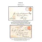 Bermuda 1880-82 Covers To London Franked 4d Orange-Brown Cancelled By Hamilton 