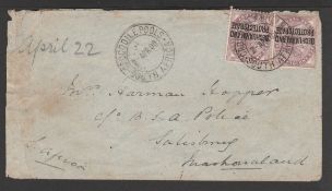 Boer War - Rhodesia / Bechuanaland 1900 (Apr. 2) Cover With 
