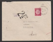 Cyprus 1950 Cover From Israel To Larnaca Franked 15p, Handstamped 
