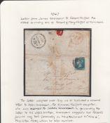 Bechuanaland / G.B. 1847 Entire Letter (Some Staining) From London To 