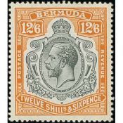 Bermuda Mint Selection Comprising 2/- Purple and Bright Blue On Pale Blue (2), 2/- Purple and Blu...