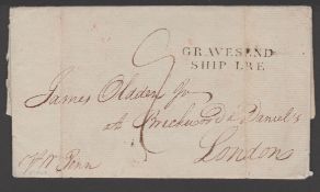 Great Britain / Ship Letters 1801 Entire Letter From Philadelphia To London 