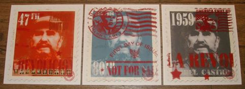Title: James Cauty (1956 - ) CNPD Fidel Castro 47th, 80th and 1959 - 3 Pop Editions (2007) L-
