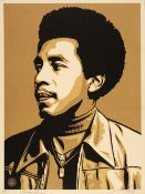 Title: Fairey (Shepard, 1970-) Smokey Robinson (Gold), by OBEY, screenprint in colours 2009, Rare