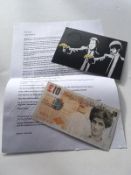Title: Banksy (British b.1974-) Original Banksy Di-Faced Tenner. Nottinghill Carnival 2004. Mint