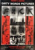 Title: GILBERT & GEORGE Italian &British (b.1943 & 42) f**k, Dirty Word Poster, Signed in block &