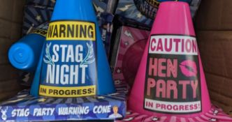24 Brand New Hen Party Stag Party Cones.