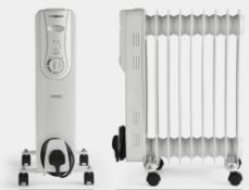 9 Fin White Oil Filled Radiator