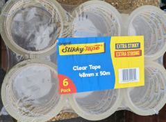 24 Brand New Rolls of Clear Tape.