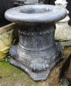 Painted Antique Style Concrete Stone Pedestal