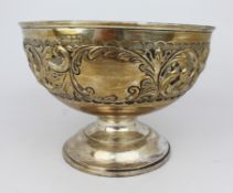 Edwardian Solid Silver Bowl London 1901