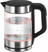 3 x Logik Glass Cordless Kettles. 3000w. 1.7L. L17GK21