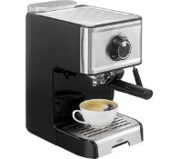 1 x Logik Espresso Coffe Machine. Stainless Steel & Black. L15EXC19