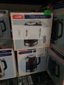5 x Logik 1.7L Kettles – Black. L17SKB21