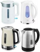 4 x Logik / Curries Kettles. Mixed Colour and / or Style Supplied. Images for illustration only