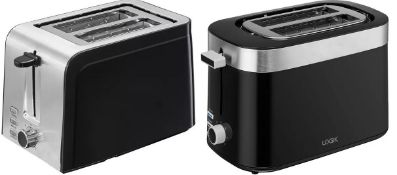 3 x Logik 2 Slice Toasters. 2 x L02TSS17. 1 x L02TB21