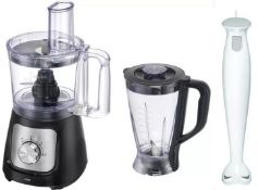 2 Item. 1 x Logik Food Processor L500FP21. 1 x Hand Blender – White C17HBW19