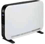 RRP £60. Logik L20CHTW21 Convector Heater With Digital Timer. White & Black