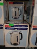 3 x Logik 1.7L Kettles – Cream. L17SKW21