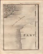 Dover Straits Channel Ports Calais John Cary's Antique George III 1794 Map.