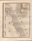 Ulster Larne, Rathin Isle, Ballycastle - John Cary’s Antique 1794 Map.