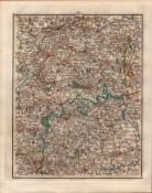 Gloucestershire Cheltenham Marlborough John Cary's Antique 1794 Map.