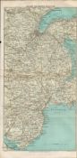 Belfast & The Mourne Mountains Antique Coloured Map.