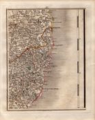 Norfolk Broads & Suffolk Coast John Cary’s Antique 1794 George III Map.