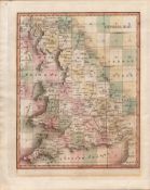 England Wales Scotland & Ulster John Cary’s Antique George III 1794 Map.
