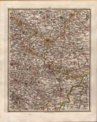 Leeds York Harrogate Barnsley Doncaster John Cary’s Antique 1794 Map.