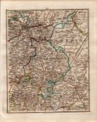 East England Cambridge Bedford John Cary’s Antique 1794 Map.