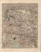 Devonshire, Somersetshire, John Cary’s Antique George III 1794 Map.