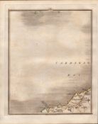 Cardigan Bay Aberporth New Quay John Cary’s Antique George III 1794 Map.