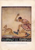 A Man Who Did Not like Dogs Irish Fairy Tales Arthur Rackham.