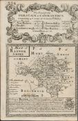 Britannia Depicta E Bowen c1730 Map Salisbury Cranborne Wimborne Minster Poole