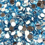 Lot 52; 10,000 Sky Blue Flat Back Crystal Gems In 10 Packs RRP £35