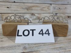 Lot 44; 2 x Diamante Princess Wedding Tiaras 3cm Tall RRP £38