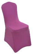 Lot 16; 24 Brand New Premium Fuchsia Spandex Chair Covers RRP £72