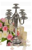 Lot 99; 1 x 4 Arm, 5 Candle Metal Candlestick 48cm Tall RRP £80