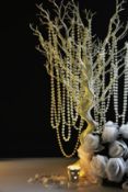 Lot 27; 3 x 18 Metre Rolls Of Ivory Pearl String 8Mm Beads RRP £160