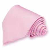 Lot 82; 10 x Matching Baby Pink Silky Satin Neck Ties RRP £100