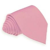 Lot 81; 10 x Matching Pink Silky Satin Neck Ties RRP £100