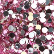 Lot 54; 10,000 Pink Flat Back Crystal Gems In 10 Packs RRP £35