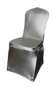 Lot 20; 24 Brand New Premium Silver Spandex Chair Covers RRP £72