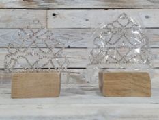 Lot 41; 2 x Tall Diamante Princess Wedding Tiaras 11cm Tall RRP £60
