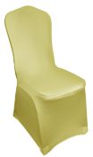 Lot 11; 24 Brand New Premium Ivory Spandex Chair Covers £72