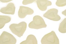 Lot 115; 20 x 100Pcs Heart Shaped Petals In Ivory RRP £40