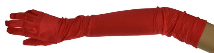 Lot 69; 4 x Long Satin Silky Scarlet Premium Quality Gloves. RRP £48