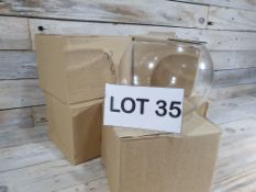 Lot 35; 6 x Decorative Glass Bowls RRP £72